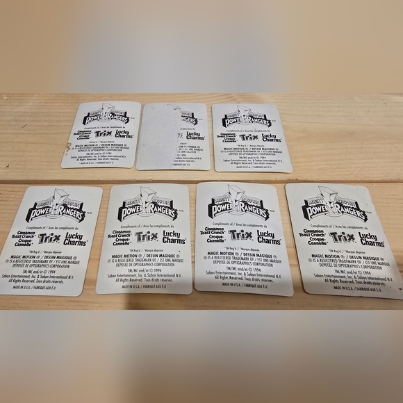 1994 Power Rangers Magic Motion Cards - Picture 3 of 3